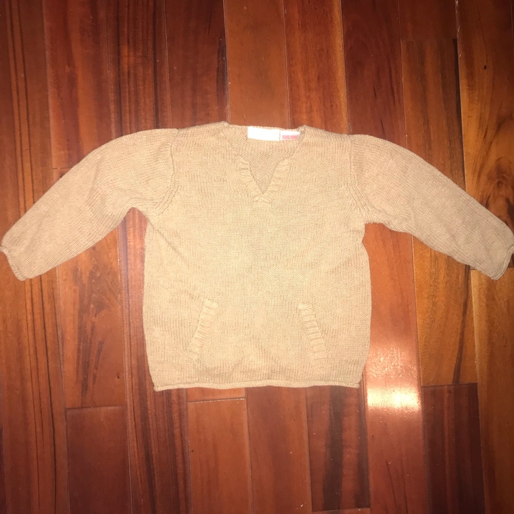 Zara baby boy sweater light brown size 12-18 months